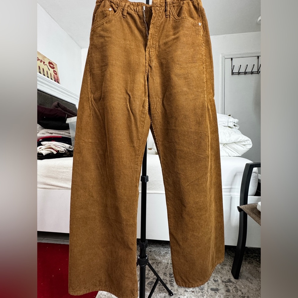 Zara women’s Tan Corduroy Pants